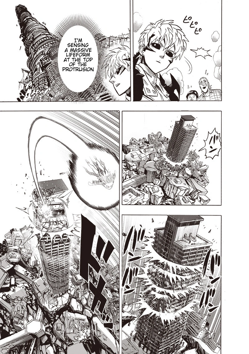 One Punch Man Manga Chapter 130 page 27 - Tatsumaki Full Power scene