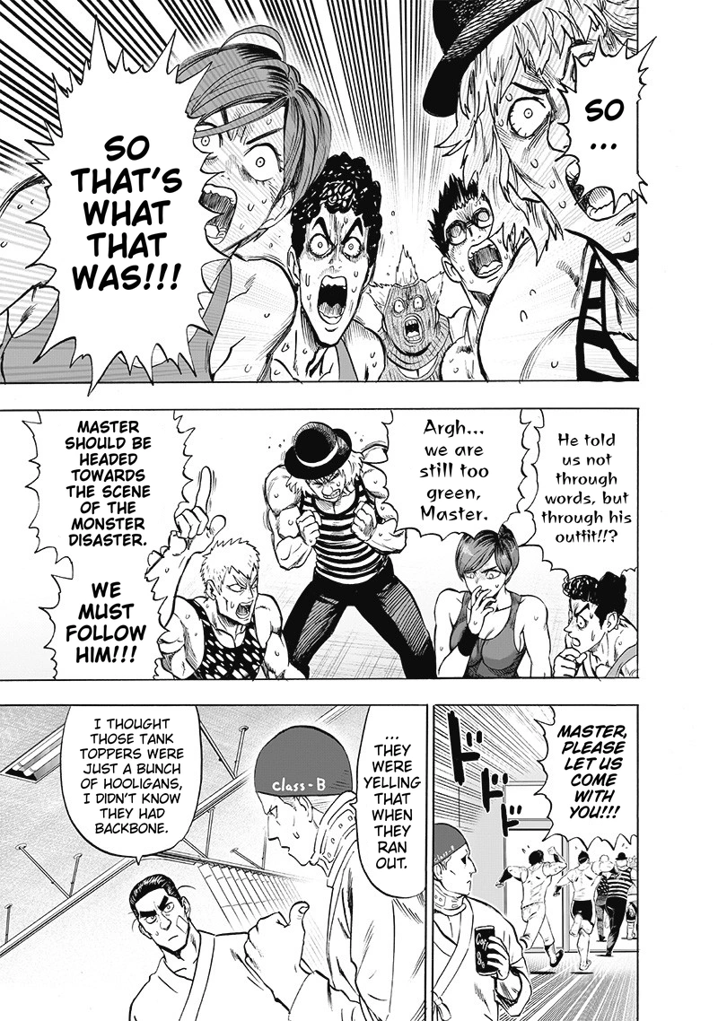 One Punch Man Manga Chapter 131 page 14 - Won't Lose! scene