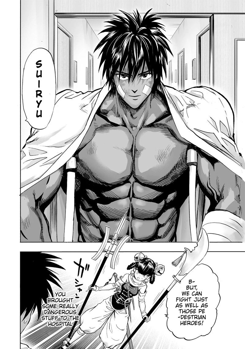 One Punch Man Manga Chapter 131 page 17 - Won't Lose! scene