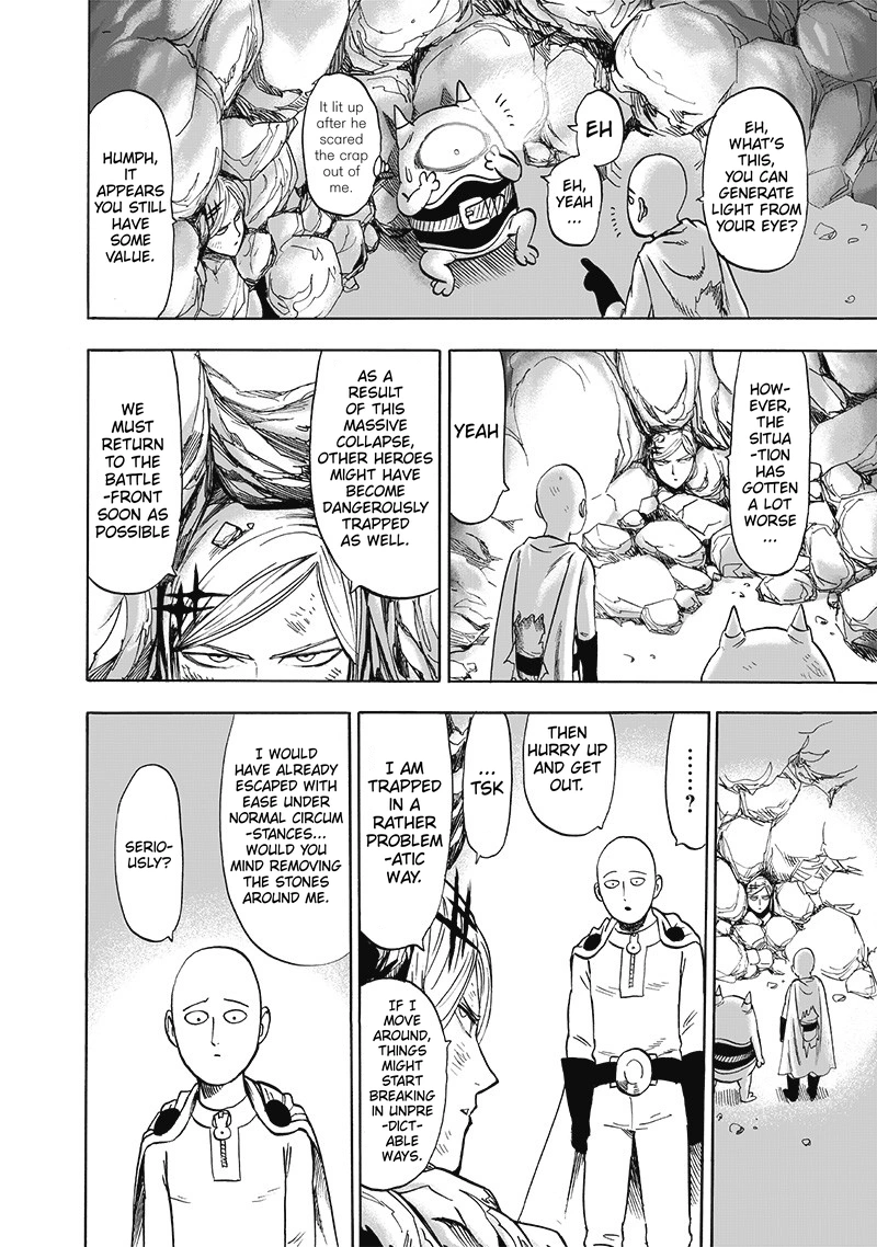 One Punch Man Manga Chapter 131 page 21 - Won't Lose! scene