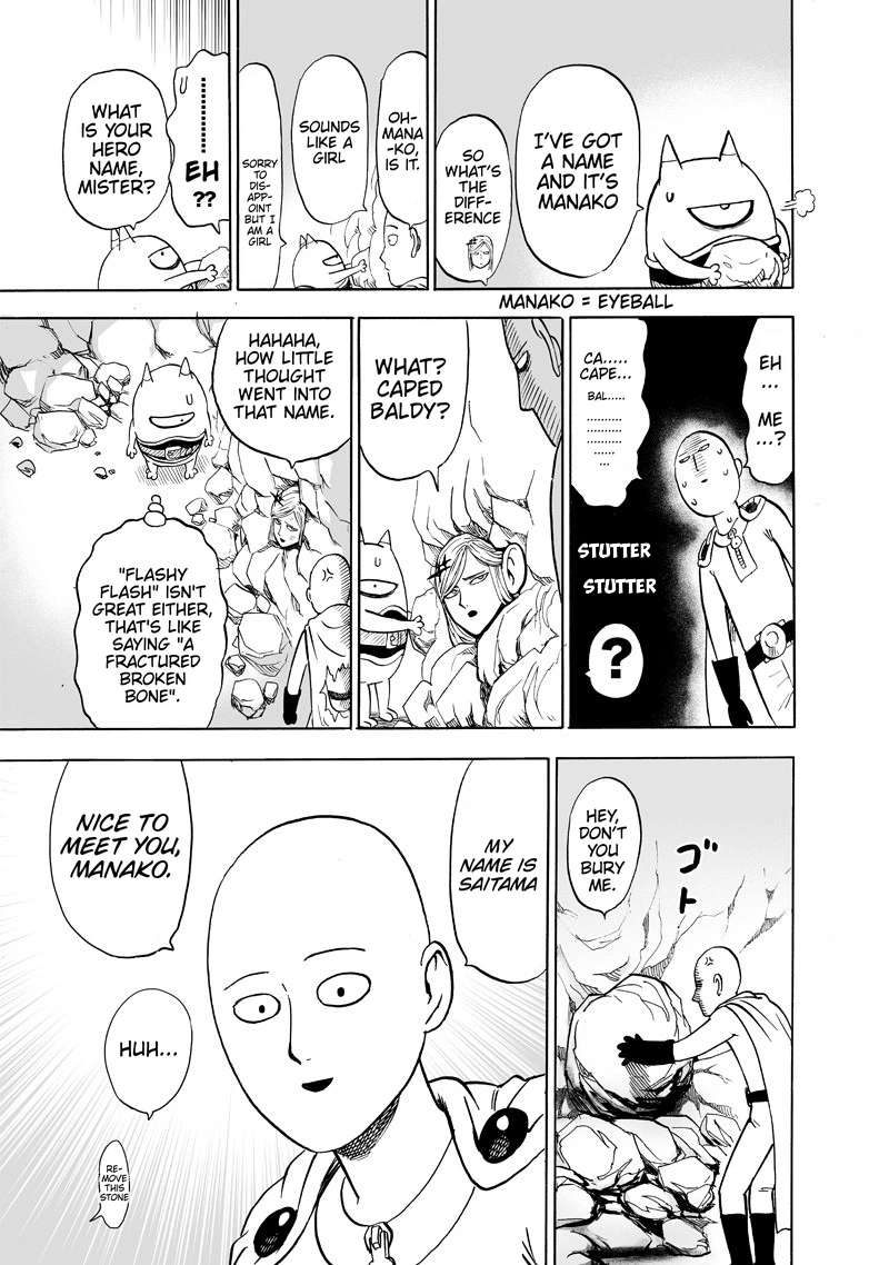 One Punch Man Manga Chapter 131 page 24 - Won't Lose! scene
