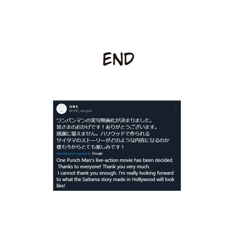 One Punch Man Manga Chapter 131 page 25 - Won't Lose! scene