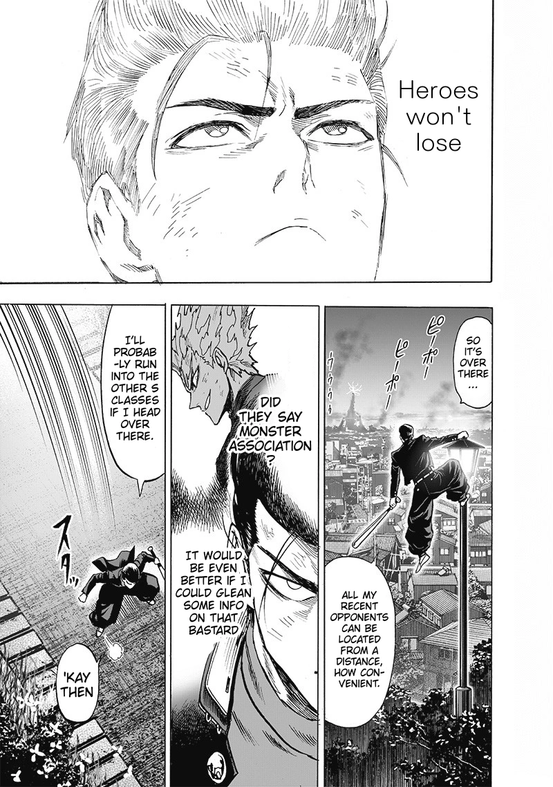 One Punch Man Manga Chapter 131 page 6 - Won't Lose! scene