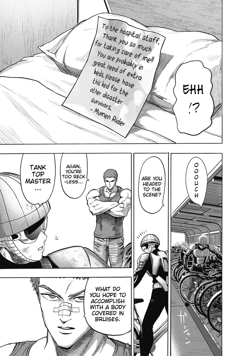 One Punch Man Manga Chapter 131 page 8 - Won't Lose! scene