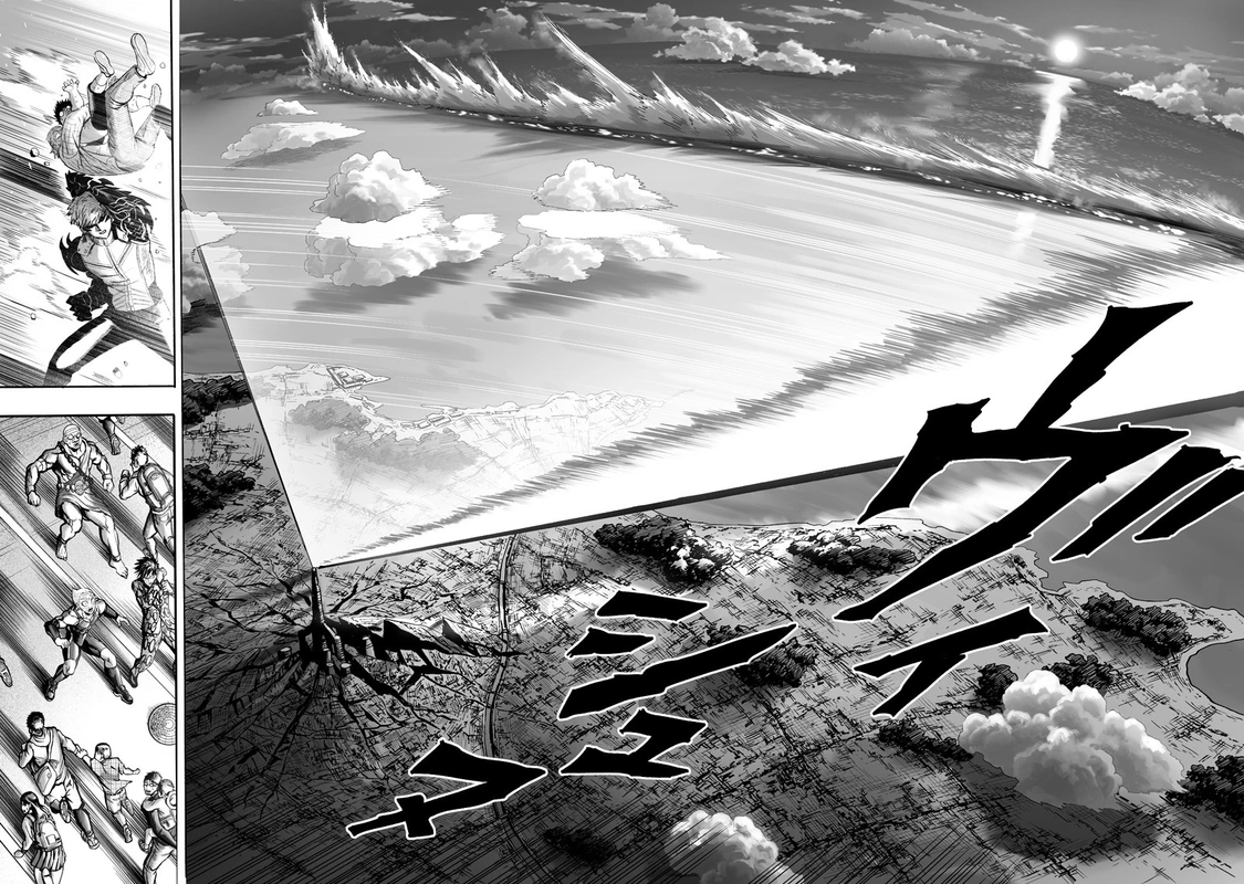 One Punch Man Manga Chapter 132 page 8 - Something Huge scene
