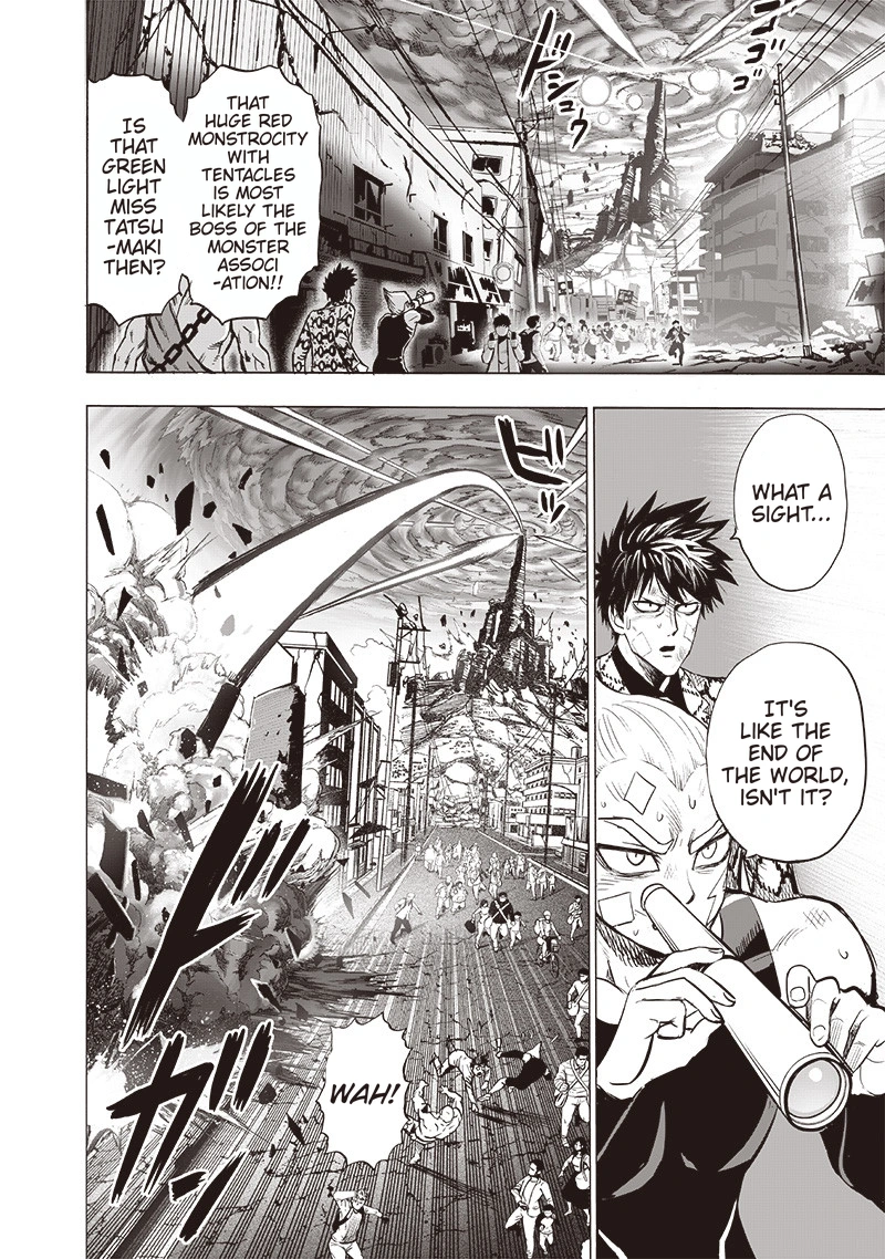 One Punch Man Manga Chapter 133 page 16 - Glorious Being scene