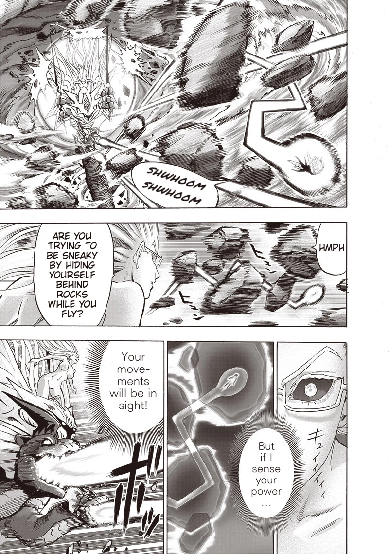 One Punch Man Manga Chapter 133 page 17 - Glorious Being scene