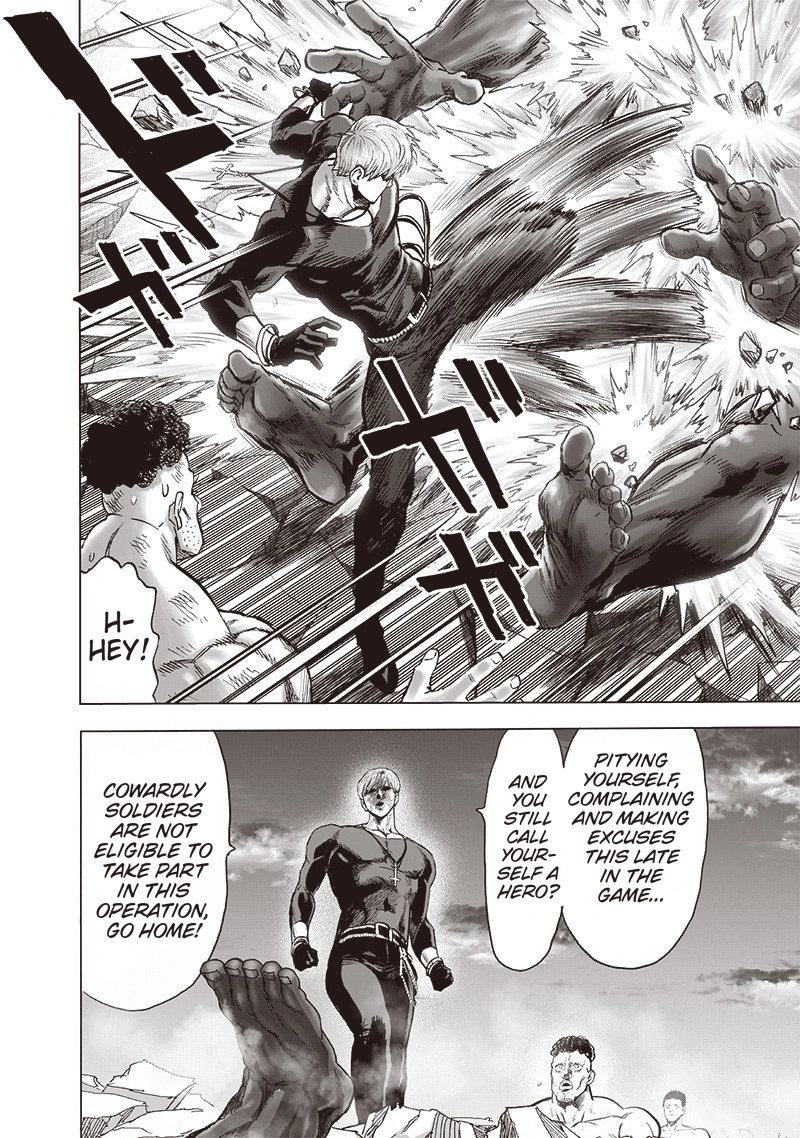One Punch Man Manga Chapter 136 page 18 - Indomitable scene