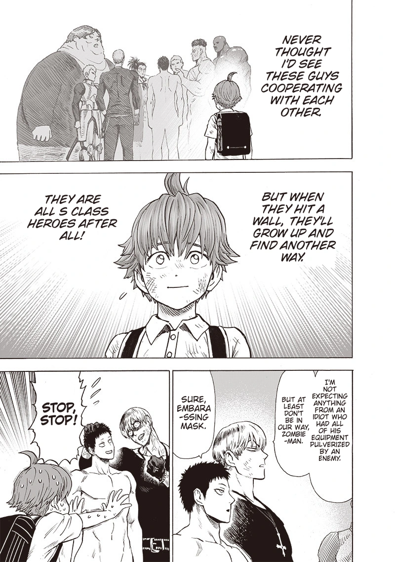 One Punch Man Manga Chapter 136 page 35 - Indomitable scene