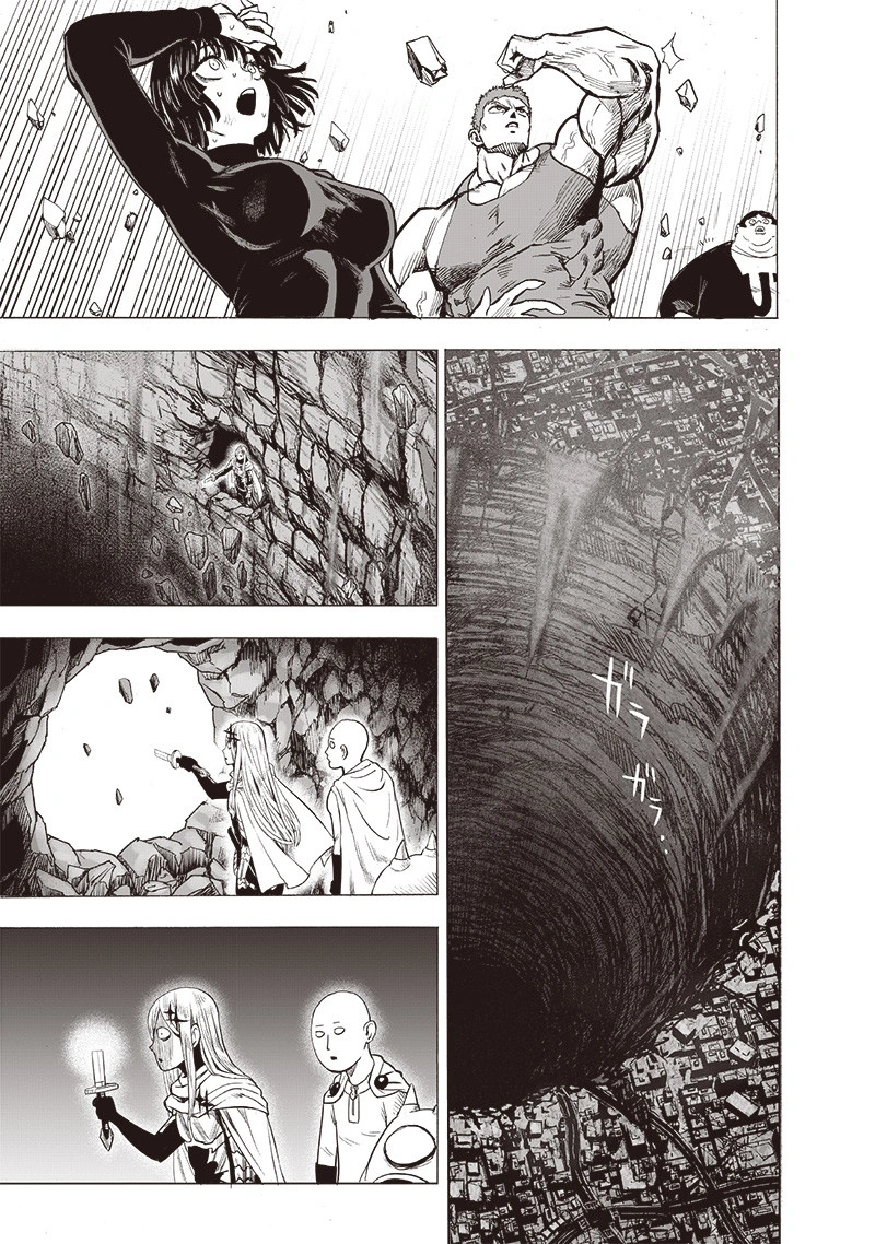 One Punch Man Manga Chapter 138 page 34 - Into the Abyss scene
