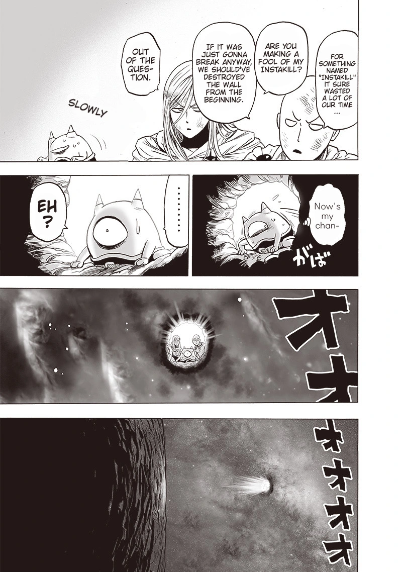 One Punch Man Manga Chapter 138 page 39 - Into the Abyss scene