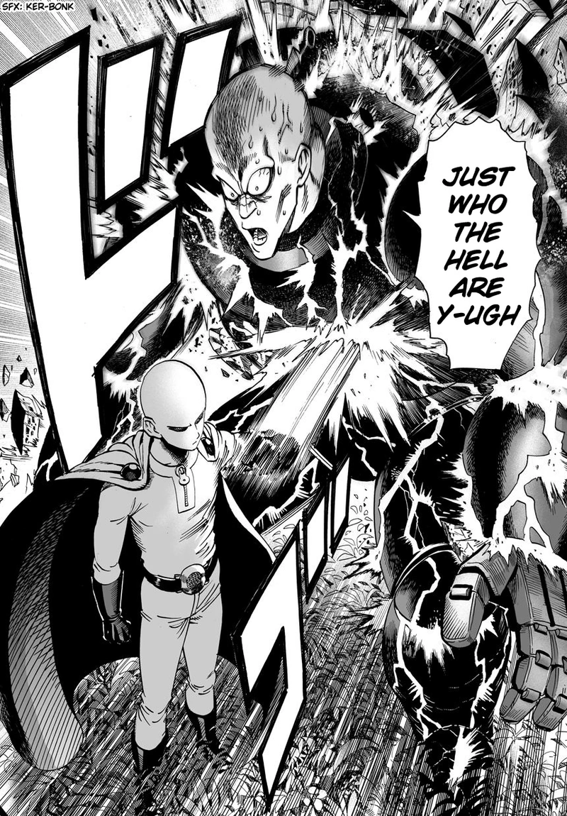 One Punch Man Manga Chapter 14 page 10 - Don't Know You scene