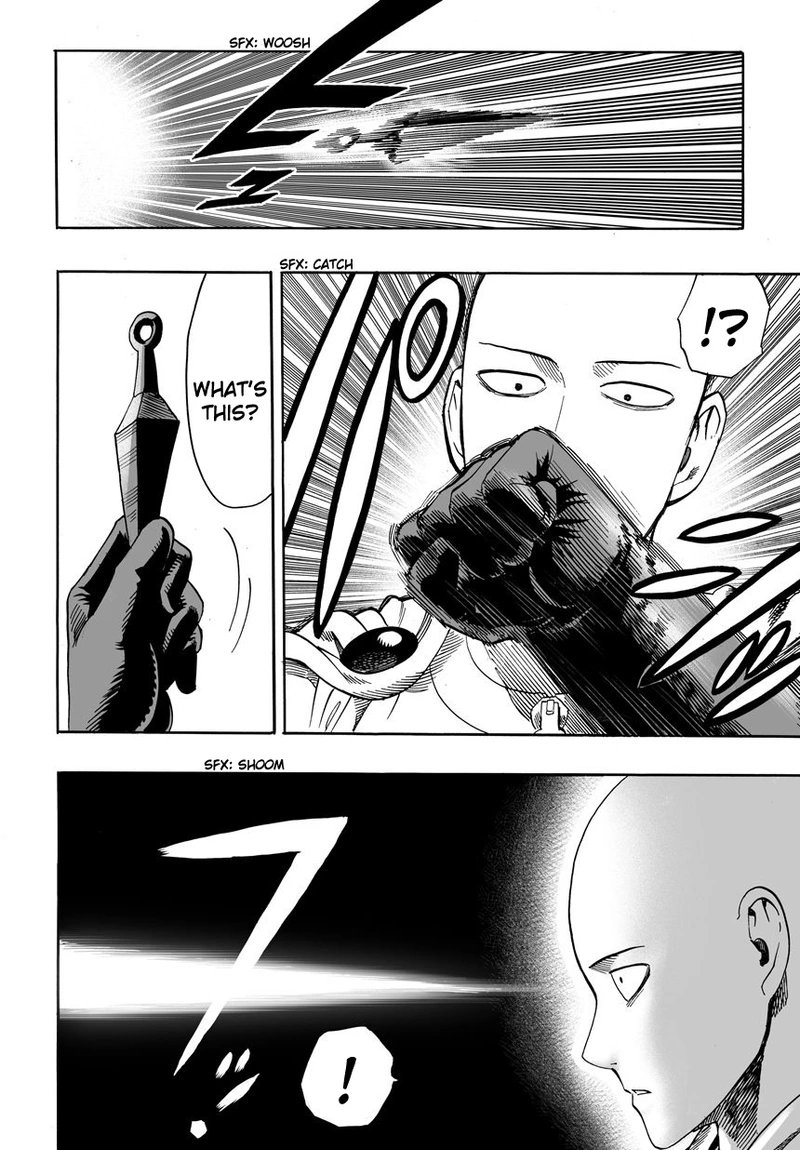 One Punch Man Manga Chapter 14 page 14 - Don't Know You scene