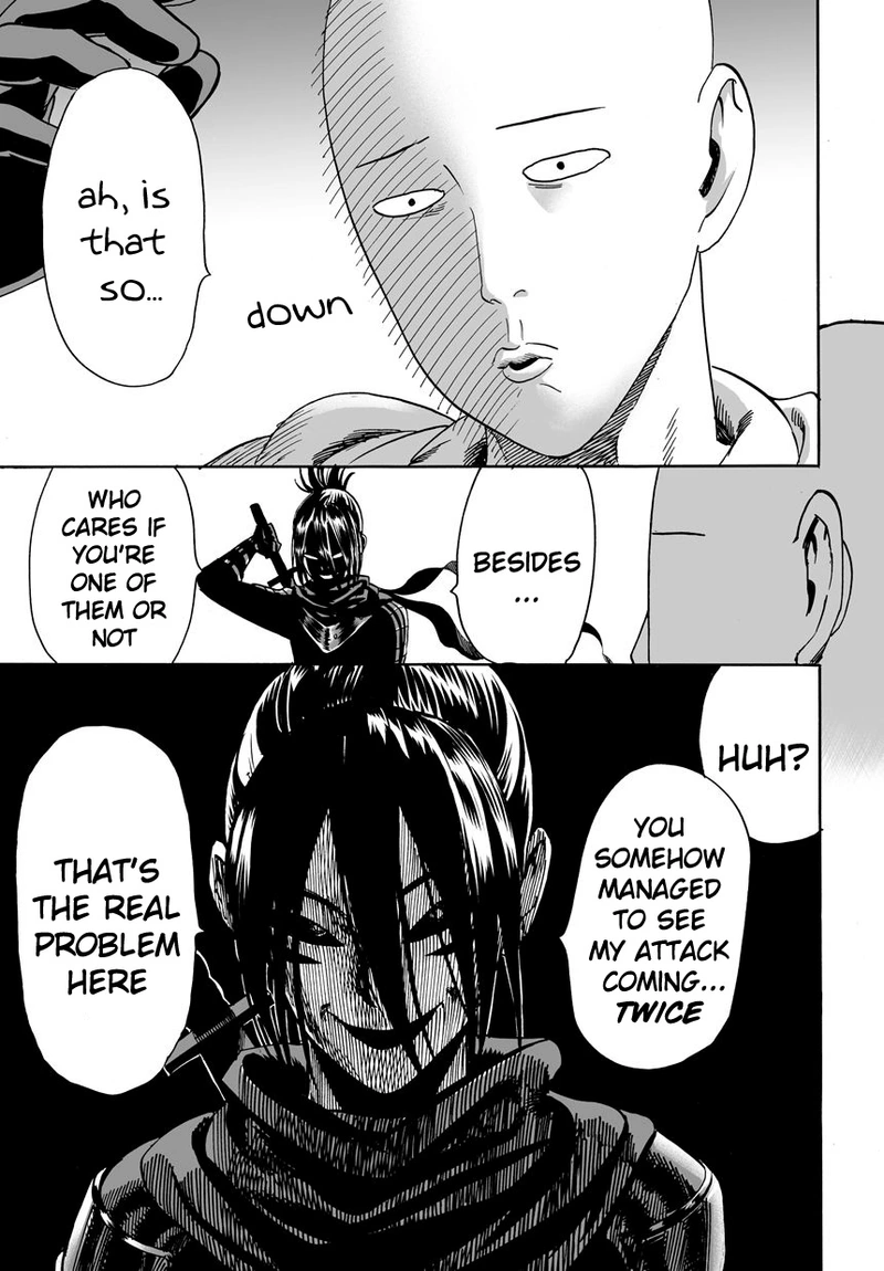 One Punch Man Manga Chapter 14 page 17 - Don't Know You scene