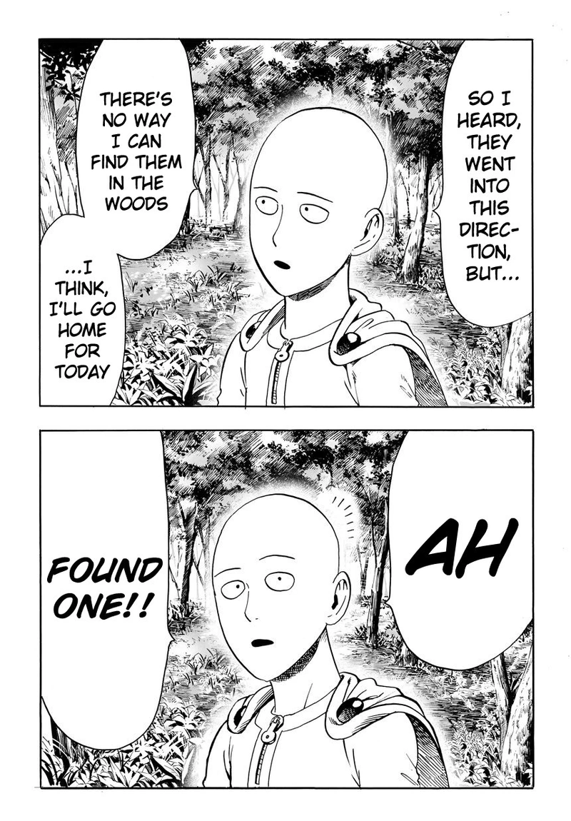 One Punch Man Manga Chapter 14 page 2 - Don't Know You scene