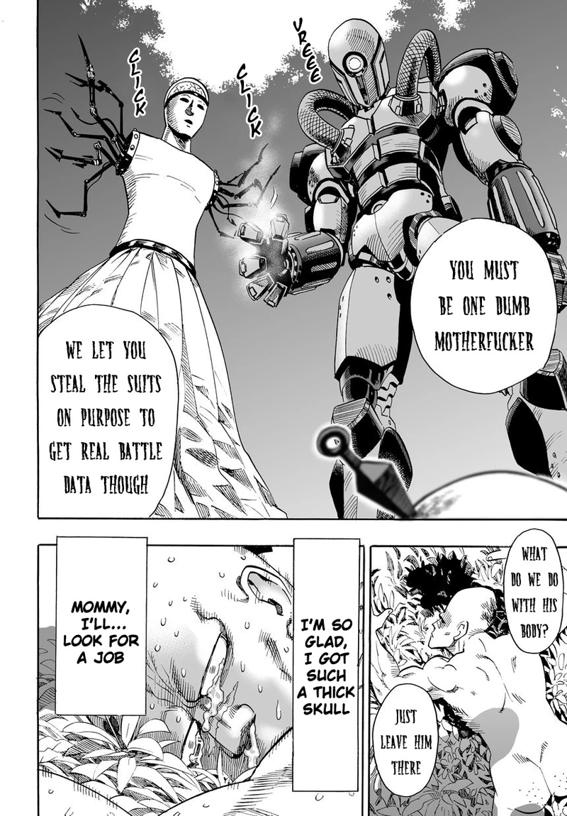 One Punch Man Manga Chapter 14 page 22 - Don't Know You scene