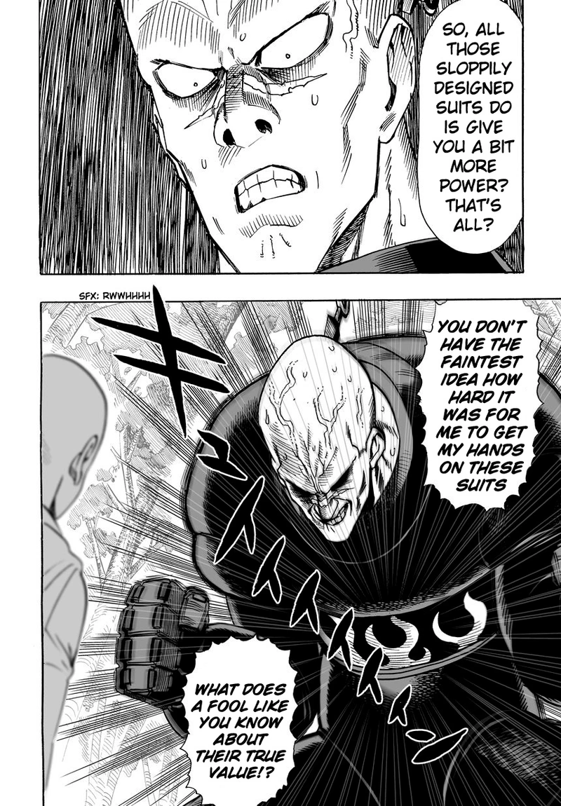 One Punch Man Manga Chapter 14 page 6 - Don't Know You scene