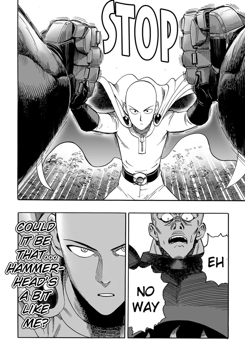 One Punch Man Manga Chapter 14 page 9 - Don't Know You scene