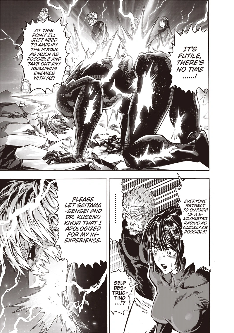 One Punch Man Manga Chapter 142 page 6 - How To behave scene