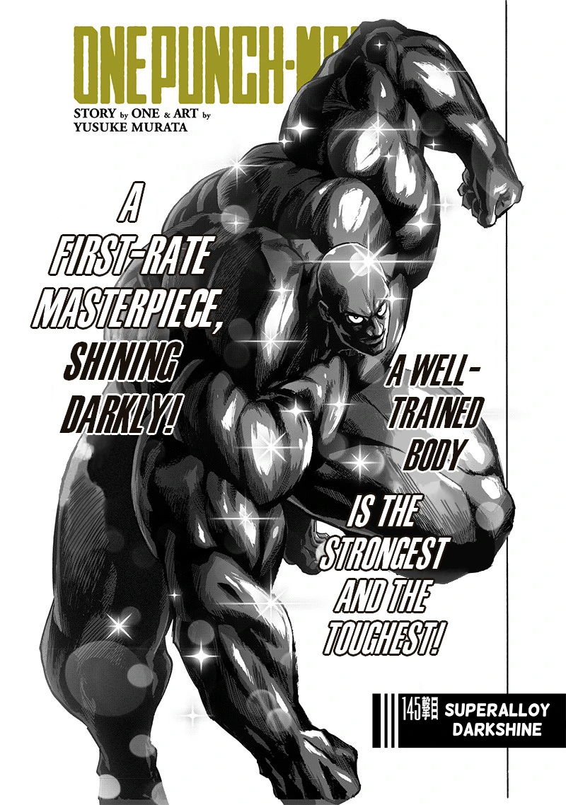 One Punch Man Manga Chapter 145 page 1 - Superalloy Darkshine scene