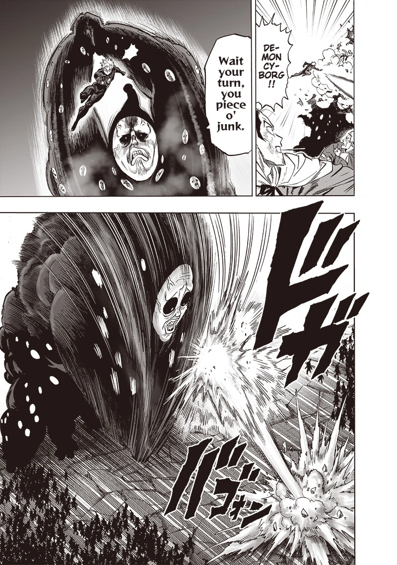 One Punch Man Manga Chapter 147 page 14 - Toxic Substance scene