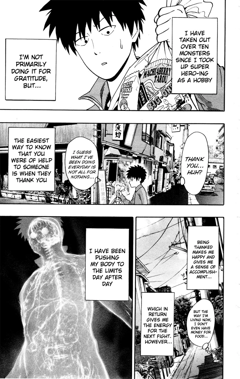 One Punch Man Manga Chapter 15.5 page 4 - Brushing Up | Volume 2 Extras scene