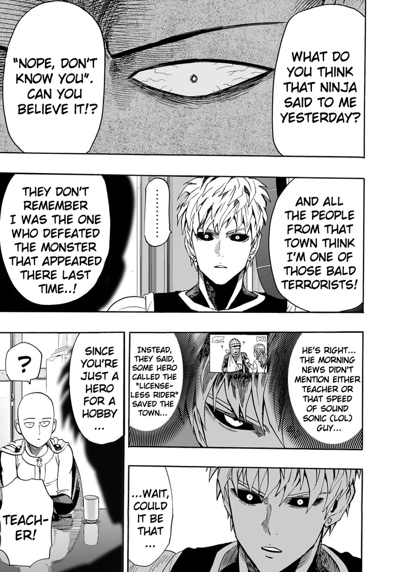 One Punch Man Manga Chapter 15 page 21 - Hobby and Work scene