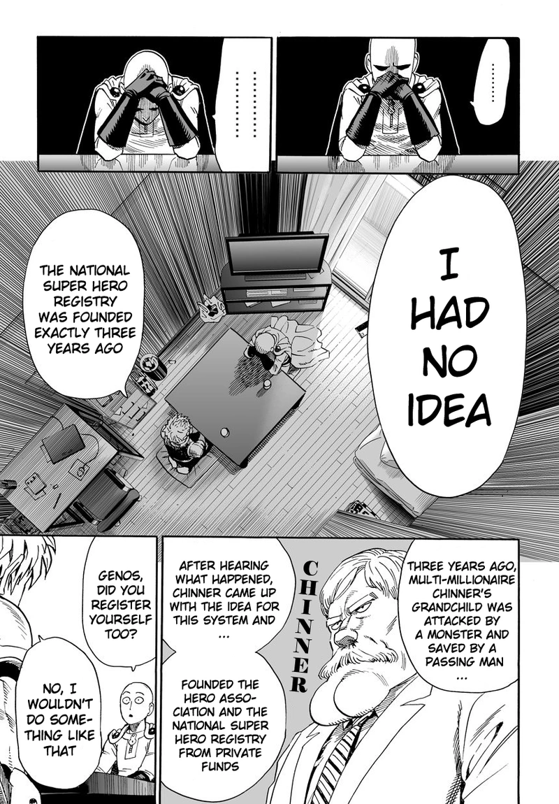 One Punch Man Manga Chapter 15 page 23 - Hobby and Work scene
