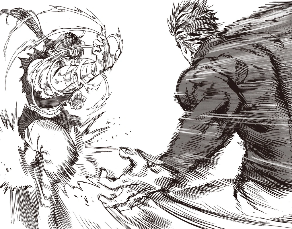 One Punch Man Manga Chapter 150 page 13 - Master and Disciple scene