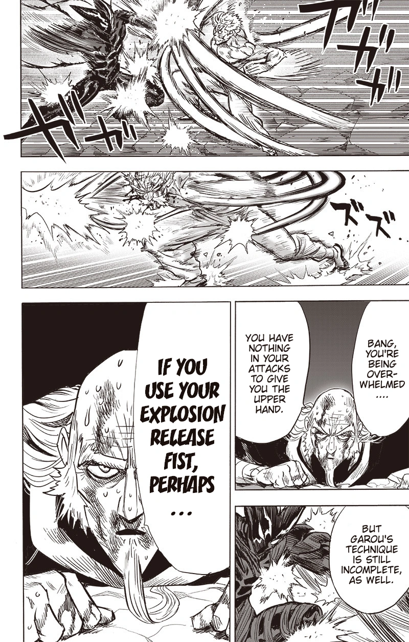 One Punch Man Manga Chapter 150 page 20 - Master and Disciple scene