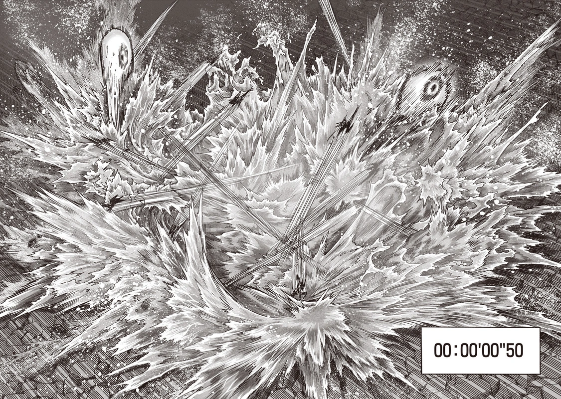 One Punch Man Manga Chapter 154 page 26 - Ultimate Purgatory Hellfire Burst Wave-Motion Cannon scene
