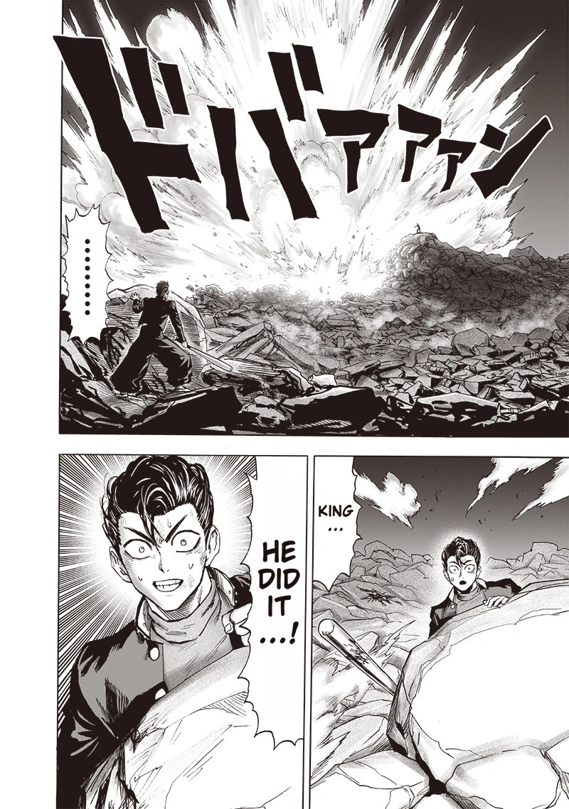 One Punch Man Manga Chapter 154 page 28 - Ultimate Purgatory Hellfire Burst Wave-Motion Cannon scene