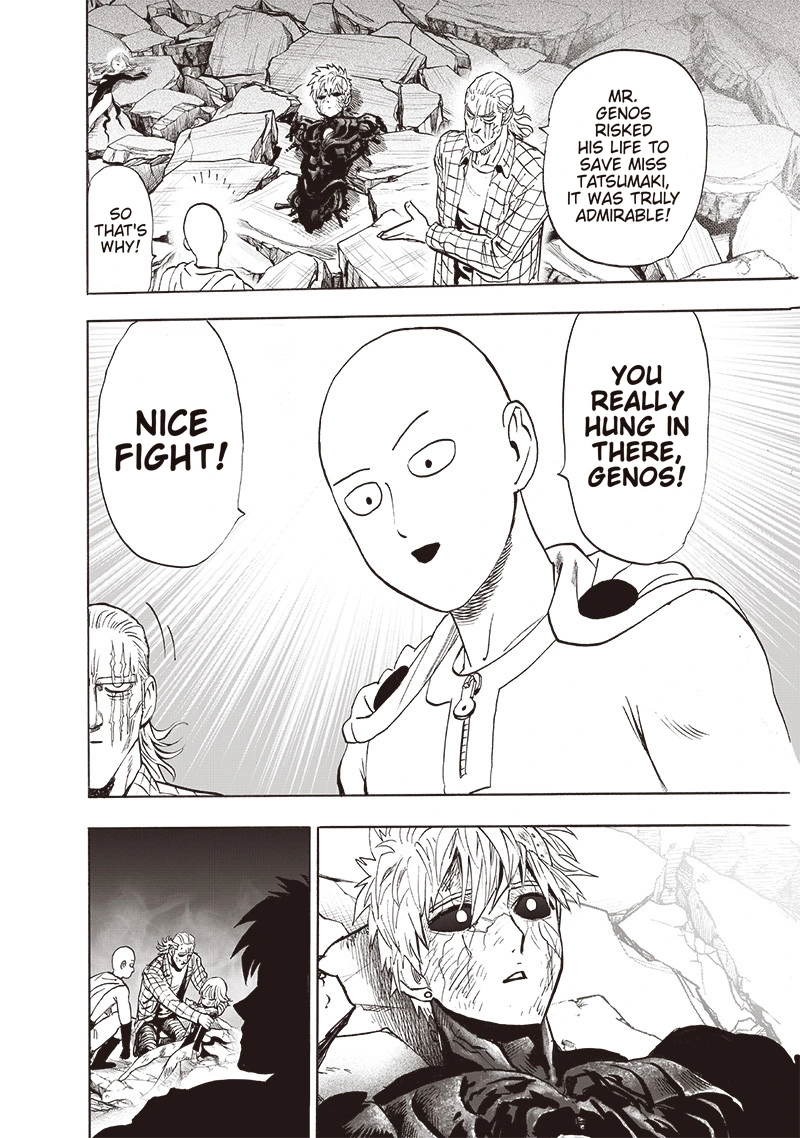 One Punch Man Manga Chapter 155 page 25 - Results scene