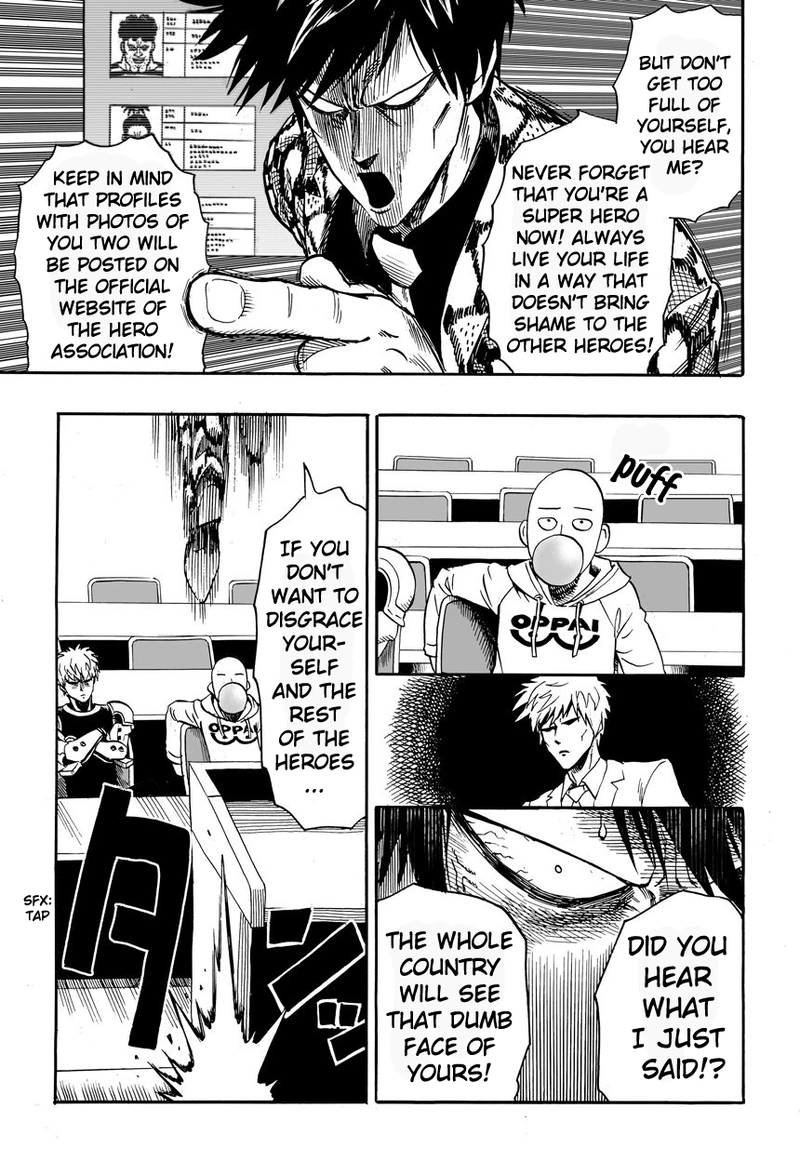 One Punch Man Manga Chapter 16 page 11 - Passed The Exam scene