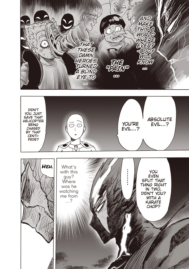 One Punch Man Manga Chapter 161 page 10 - Sinking Feeling scene