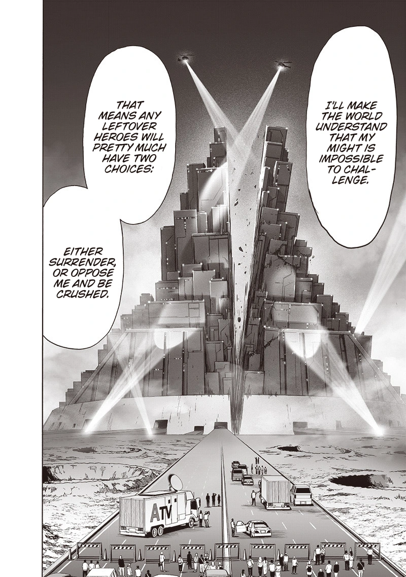 One Punch Man Manga Chapter 161 page 12 - Sinking Feeling scene