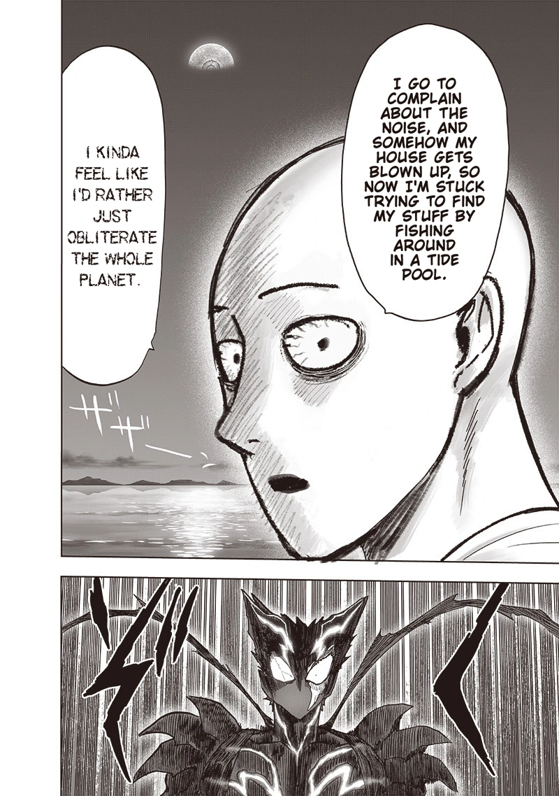 One Punch Man Manga Chapter 161 page 14 - Sinking Feeling scene