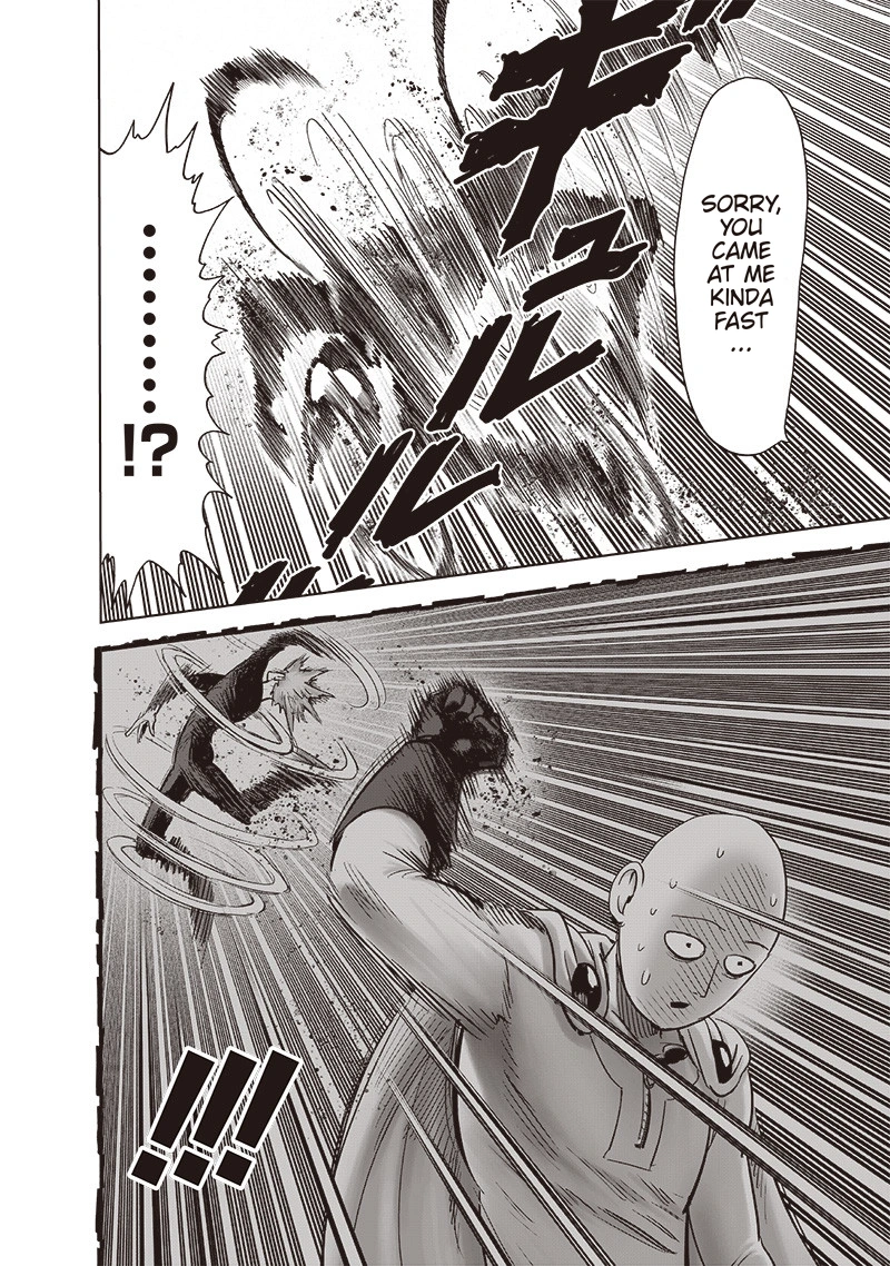 One Punch Man Manga Chapter 161 page 19 - Sinking Feeling scene