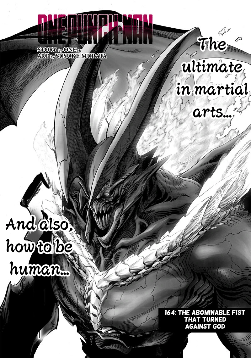 One Punch Man Manga Chapter 164 page 1 - The Abominable Fist That Turned Against God scene