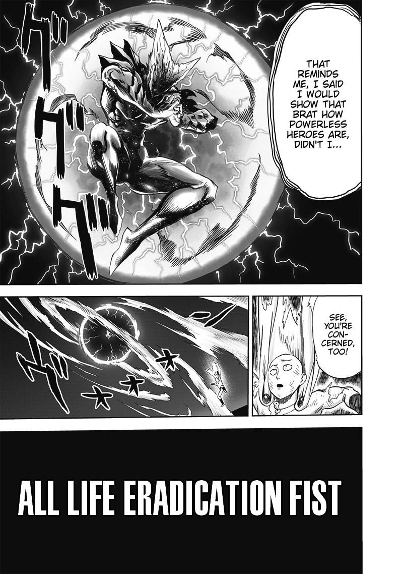 One Punch Man Manga Chapter 165 page 24 - Absolute Evil scene