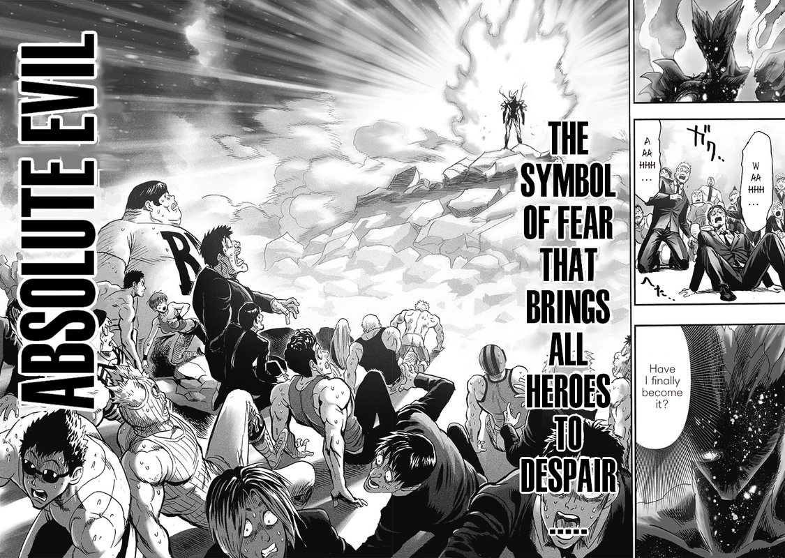 One Punch Man Manga Chapter 165 page 33 - Absolute Evil scene