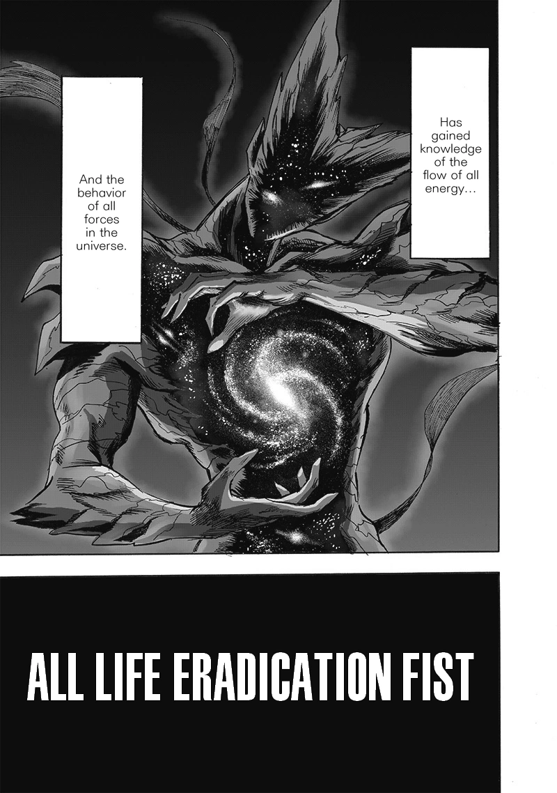 One Punch Man Manga Chapter 165 page 4 - Absolute Evil scene