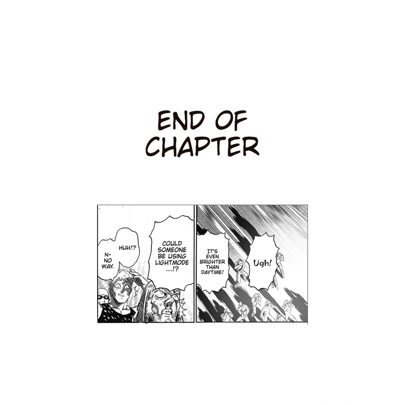 One Punch Man Manga Chapter 165 page 43 - Absolute Evil scene