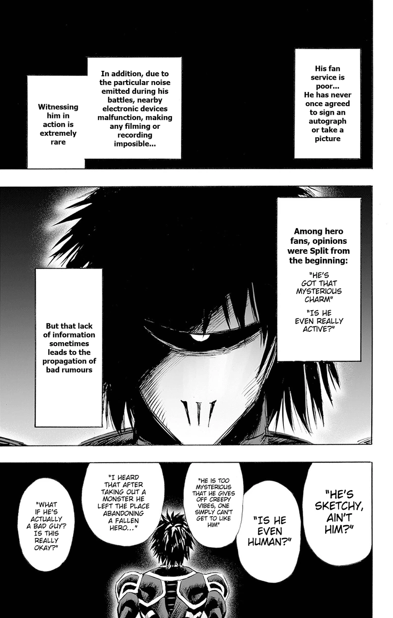 One Punch Man Manga Chapter 166.5 page 10 - Rumors About Drive Knight | Volume 33 Extras scene