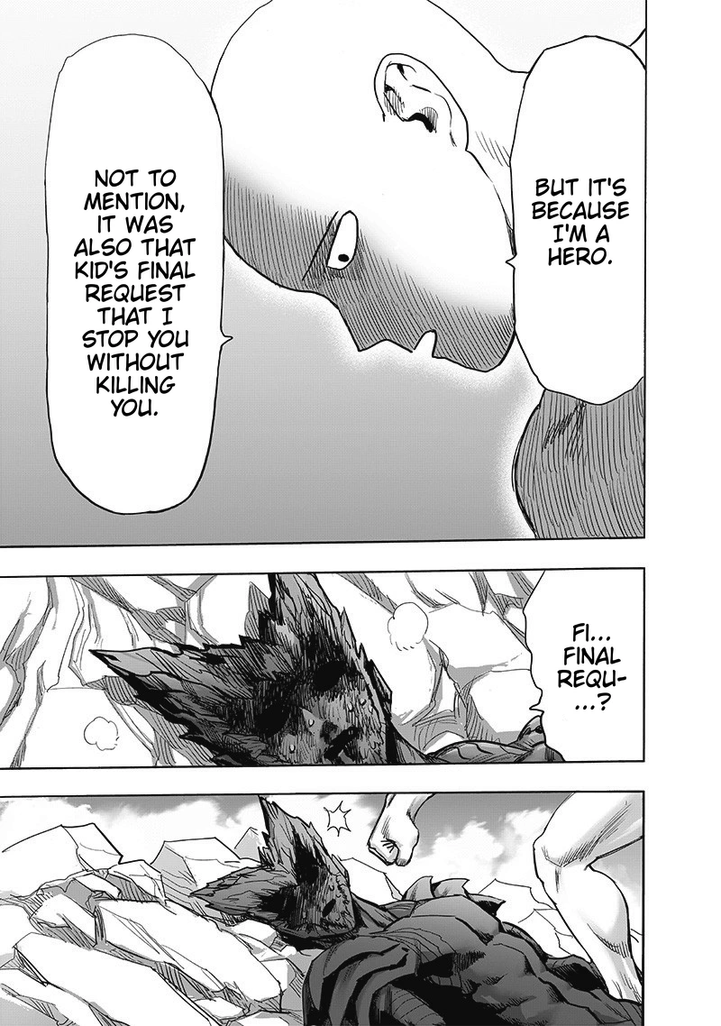 One Punch Man Manga Chapter 168 page 37 - Awakening of the Gods scene