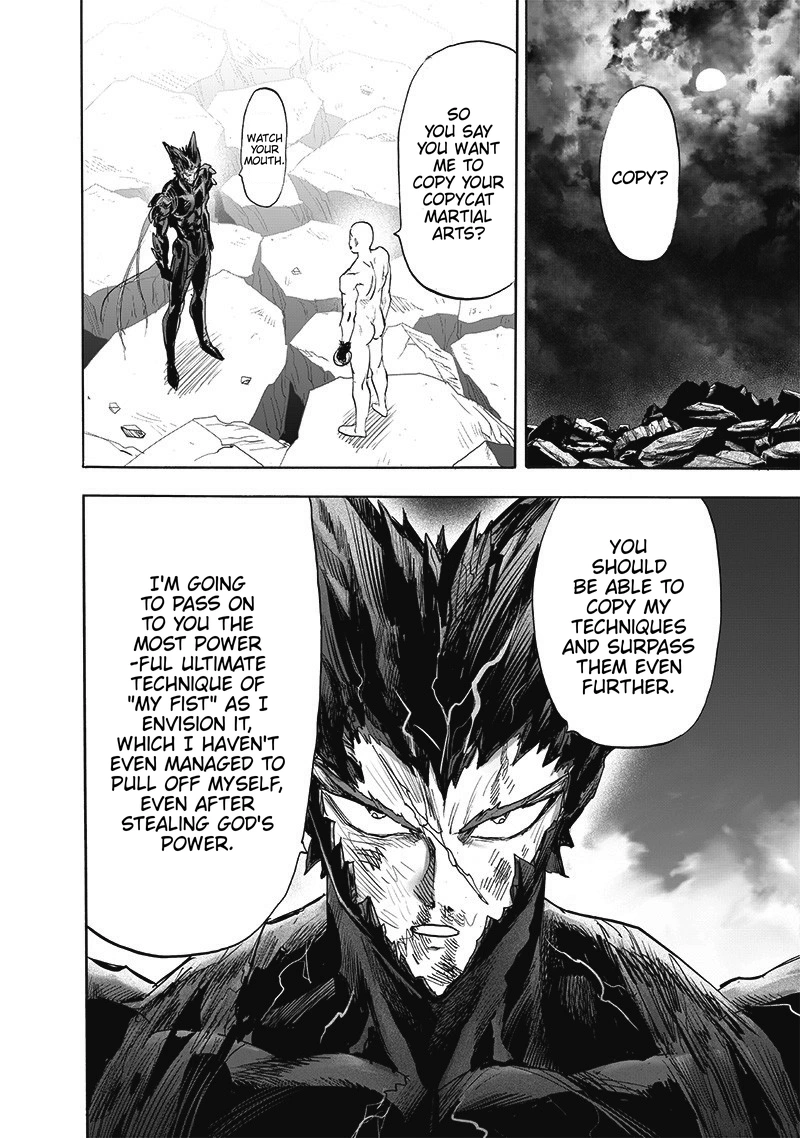 One Punch Man Manga Chapter 168 page 48 - Awakening of the Gods scene