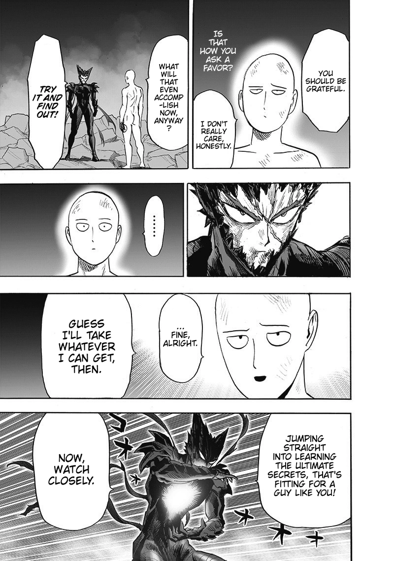One Punch Man Manga Chapter 168 page 49 - Awakening of the Gods scene