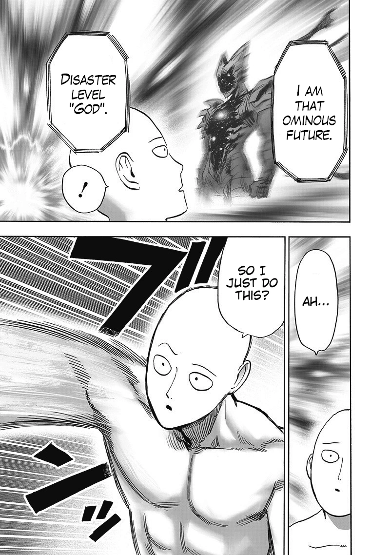 One Punch Man Manga Chapter 168 page 60 - Awakening of the Gods scene