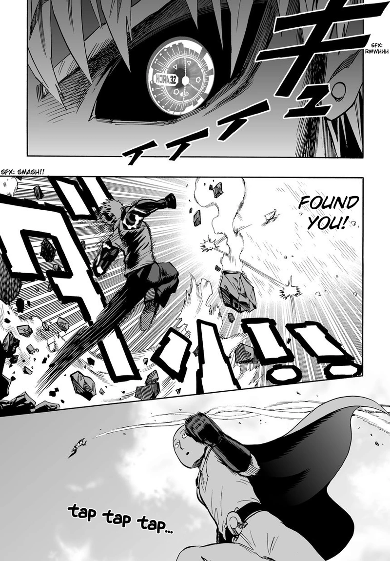 One Punch Man Manga Chapter 17 page 33 - Sparring scene