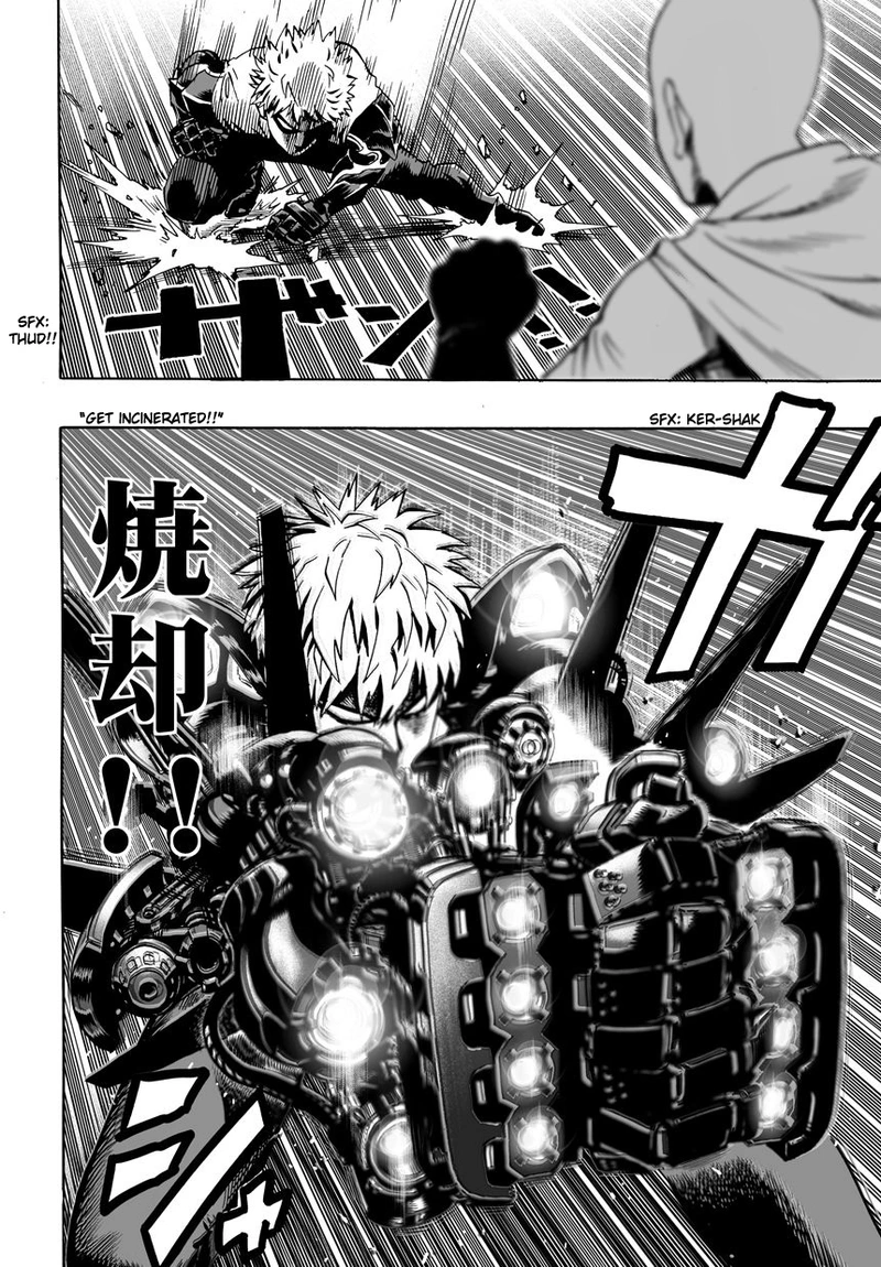 One Punch Man Manga Chapter 17 page 34 - Sparring scene